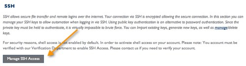 manage SSH access