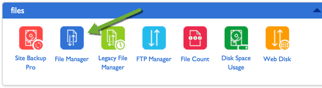 Bluehost File manager